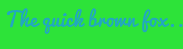 Image with Font Color 22A8BF and Background Color 2DE339